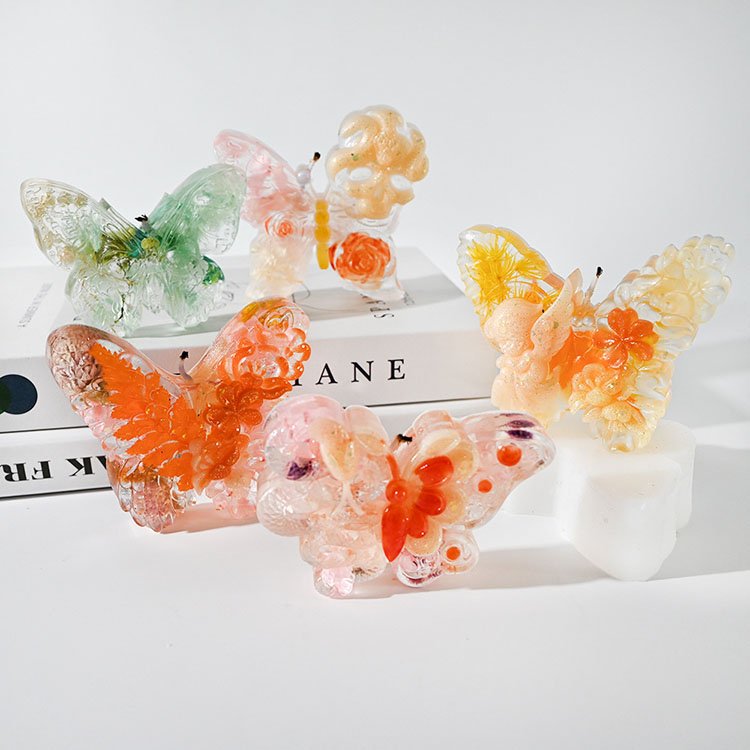 YS Multiple Butterflies Candle Plaster Silicone Mold Creative Butterfly Shape Soap Epoxy Resin Molds Aromatherapy Making Tools