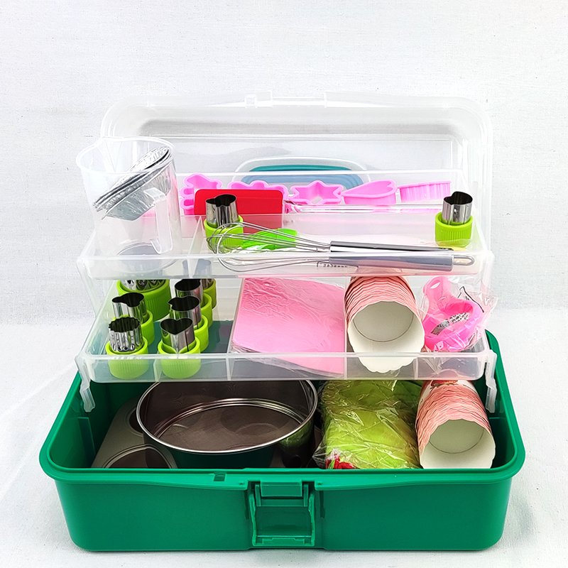 Baking Supplies Cake Decorating Kit for Beginners with Baking Springform Cake Pans Set and Piping Icing Tips in Russian Nozzles