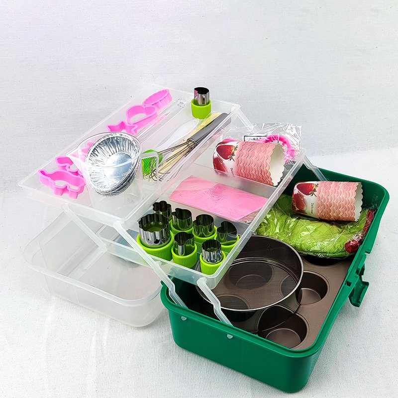 Baking Supplies Cake Decorating Kit for Beginners with Baking Springform Cake Pans Set and Piping Icing Tips in Russian Nozzles