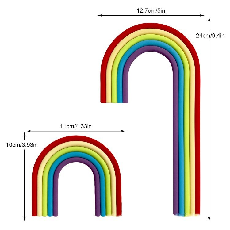 Hot Blue Rainbow Cake Topper cake decorating supplies for Wedding DIY Boho Baby Shower Birthday Party Supplies cake accessories