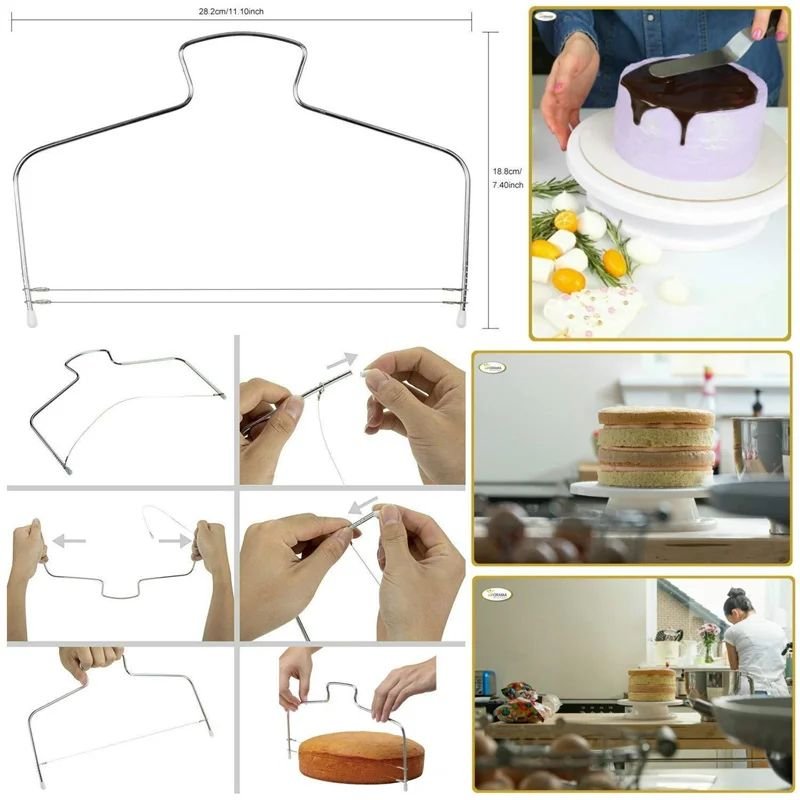 Non-Slip Cake Decorating Supplies Cake Turntable baking tools nozzles piping tips sets baking supplie kit cake tools