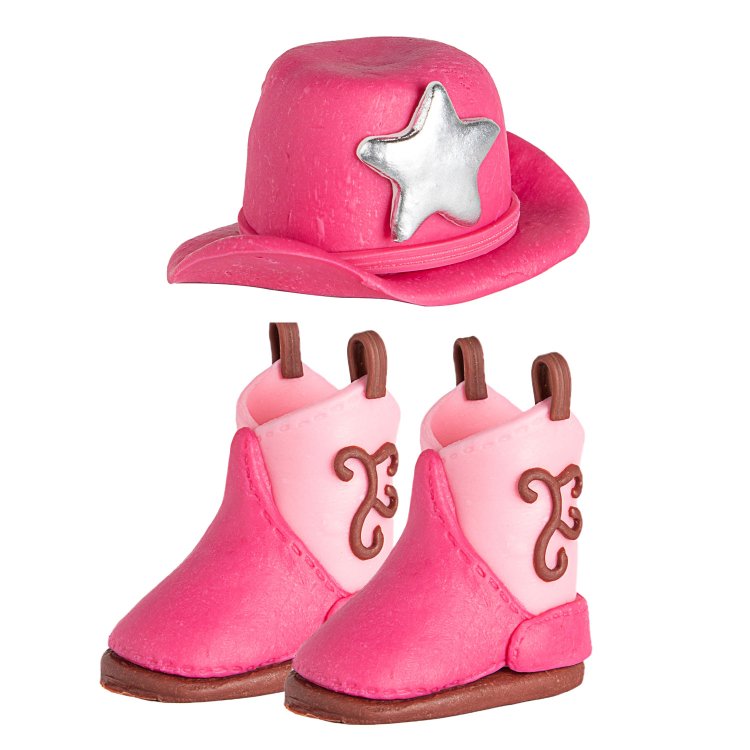 Cowboy Hat Boot Cake Toppesr for Western Theme Party Favors Supplies