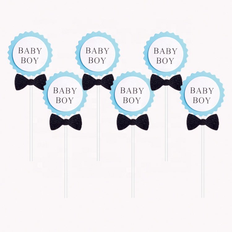 Paper Baby Cupcake topper for baby shower decoration cake topper