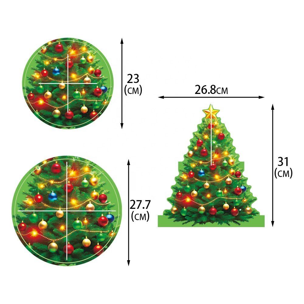 New Arrival Merry Christmas Cupcake Stand 3 Tier Xmas Party Christmas Cake Stand Dessert Tower Holder Winter Decoration Supplies