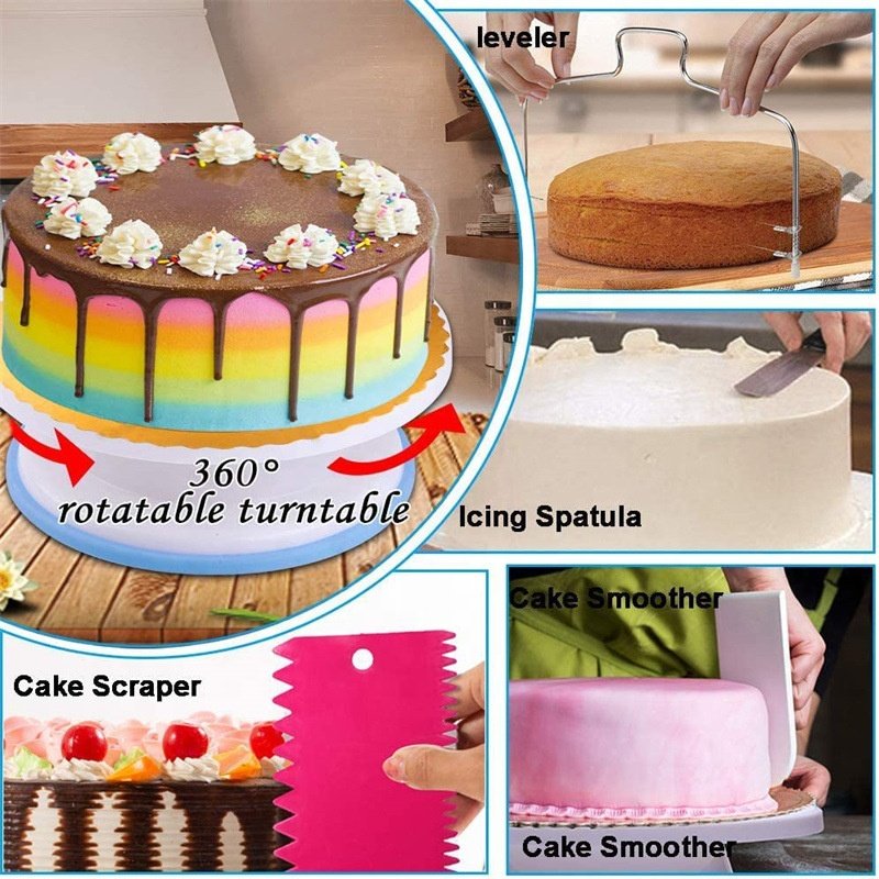 Hot Selling 466 Pieces Cake Decorating Supplies Kit Baking & Pastry Accessories Cake Pans Mold Icing Piping Tips Nozzle Set
