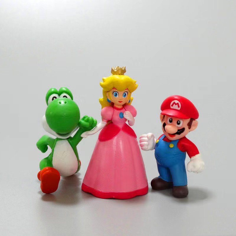 6Pcs Cartoon Movie Figures Mary Princess Toys, Cake Topper Decoration Party Supplies Gifts for Kids Fans