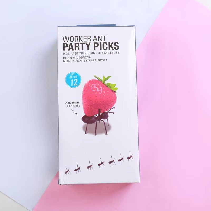 Kawaii Animal Farm Dinosaur Fruit Fork Mini Cartoon Children Snack Cake Dessert Pick Toothpick Lunches Party Decor
