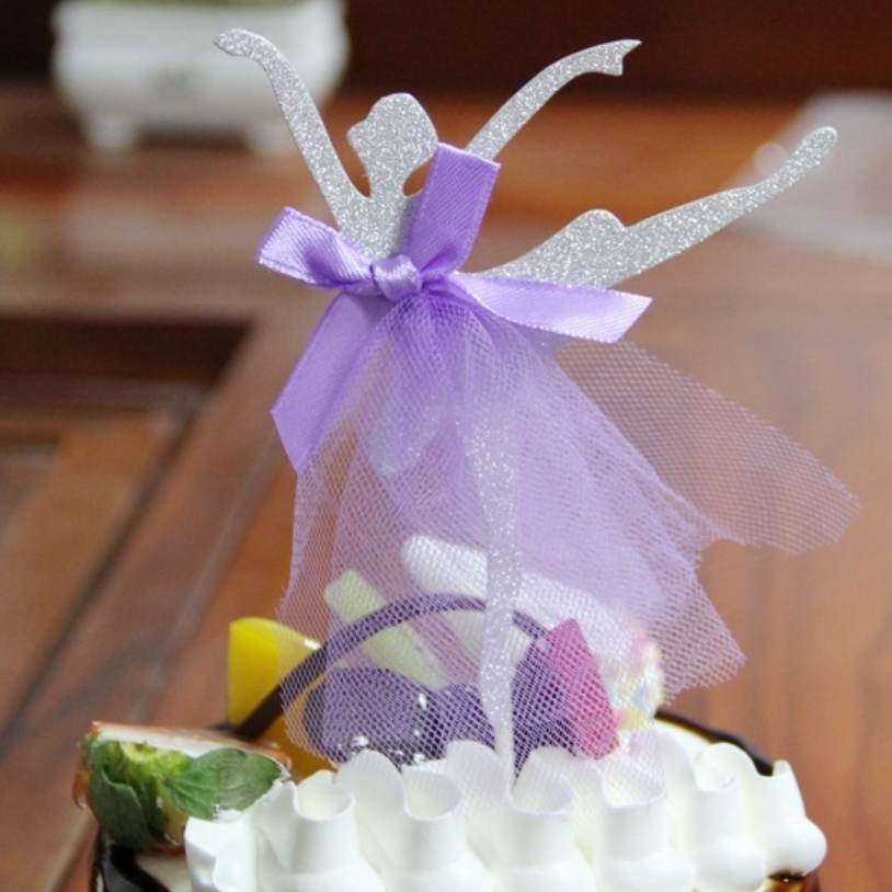 New design Ballerina girl wedding birthday Anniversary party decorating cake topper girls birthday supplies