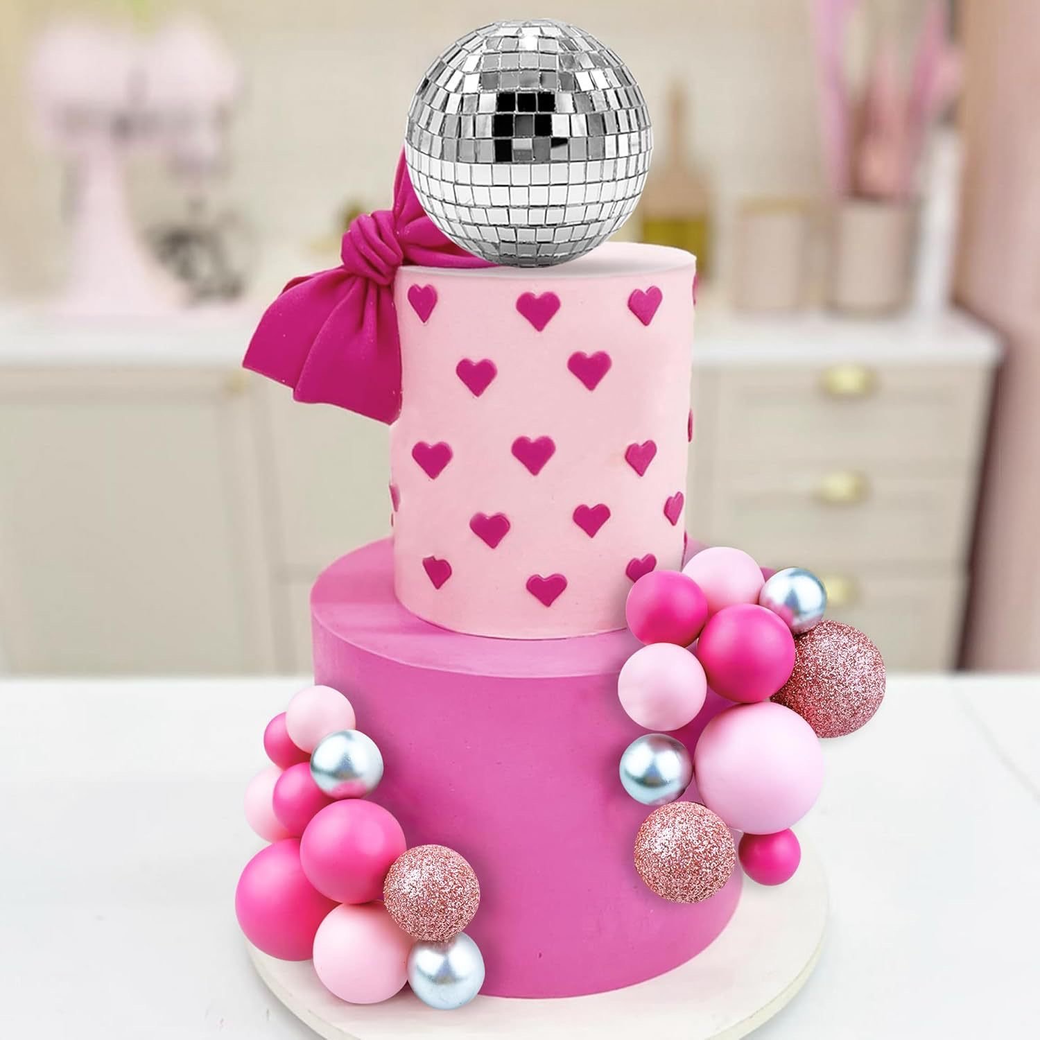 Hot Sale 32pcs Cake Decorations Disco Ball Wedding Party Birthday Party Supplies
