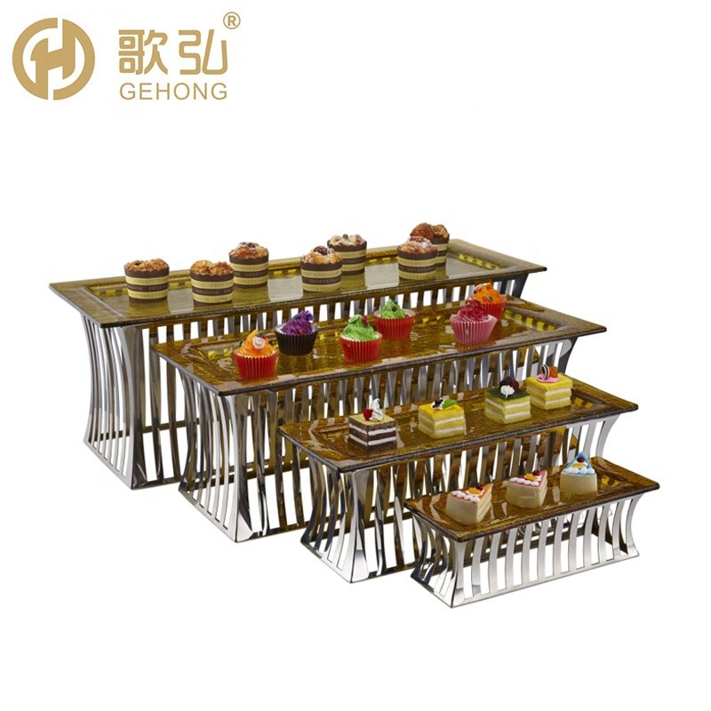 Buffet Dessert Stands High Risers For Buffet,Arabic Unique Food Stand Display Catering Decorations Stand Cake Set