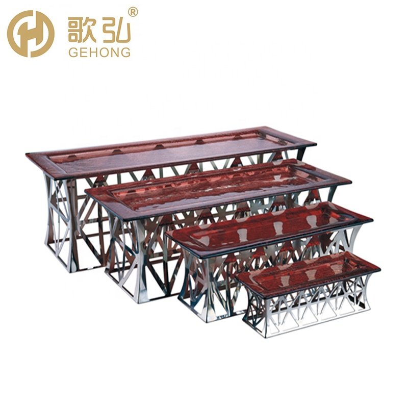 Buffet Dessert Stands High Risers For Buffet,Arabic Unique Food Stand Display Catering Decorations Stand Cake Set