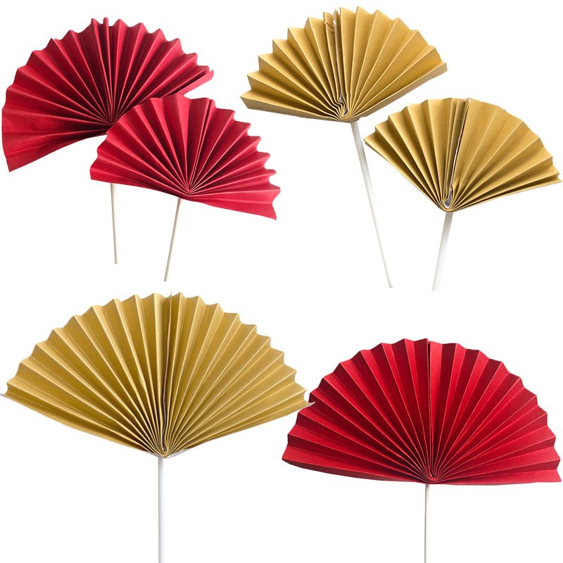 Cake Decorations Supplies Dried Flower Cake Decoration Palm Leaf Bouquet Cupcake Topper Happy Birthday Cake Toppers