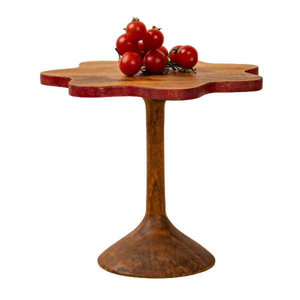 Ripple Edges Wooden Cake Stand A Multi Purpose Tool Adds Rustic Decor To Any Table Setting Perfect For Cakes & Savory Appetizers