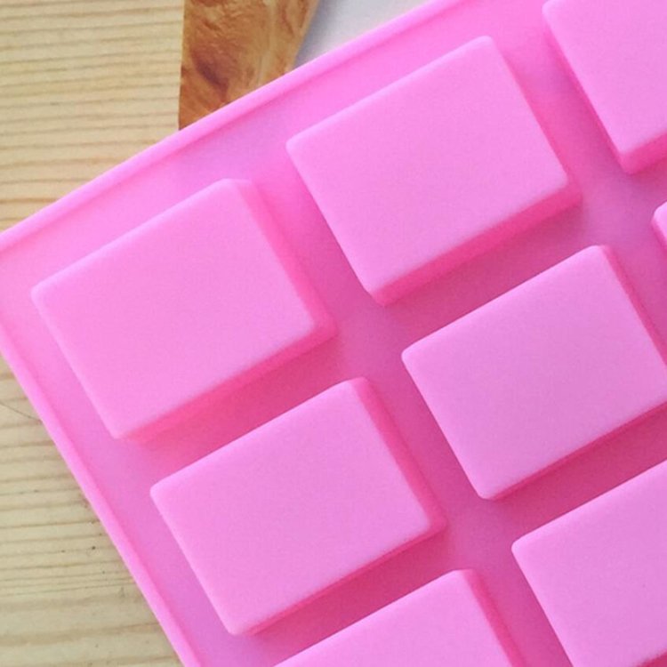 Hot Silicone Pudding Candy Mold 24 Cavity Square Silicone Soap Mold Handmade Candle Decorating Mould Soap Craft Supplies