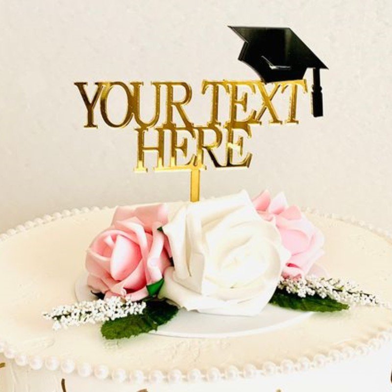 2024 New Arrival Acrylic Cake Topper for Graduation Season Class of 2024 Cake Decoration Party Supplies