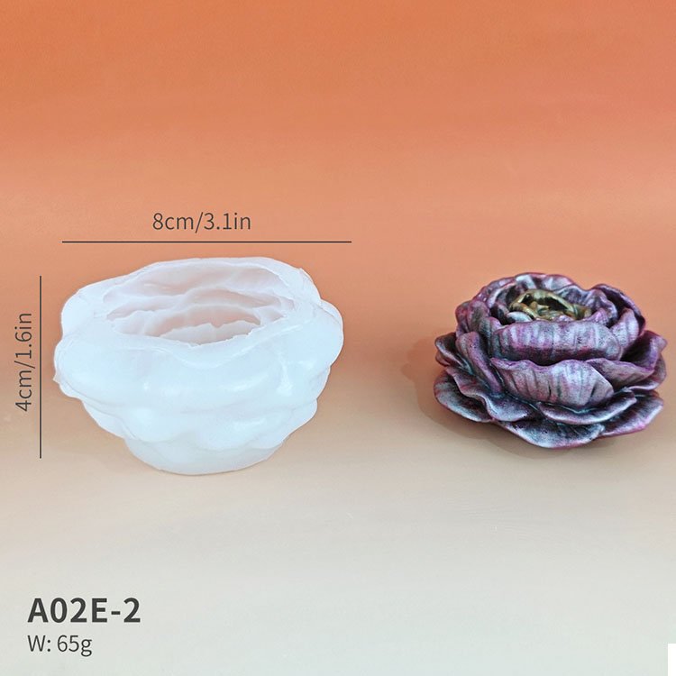 YS 6 Types Resin Flower Silicone Molds Polymer Clay Gypsum Molds for Soap Candle Making Cake Garden Jewelry Home Decoration