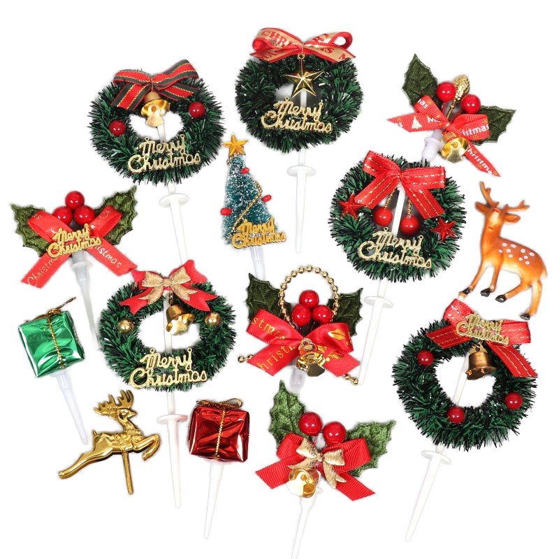 Hot Selling Merry Christmas Cake Topper for Party Decoration Premium Quality Cake Decorating Supplies