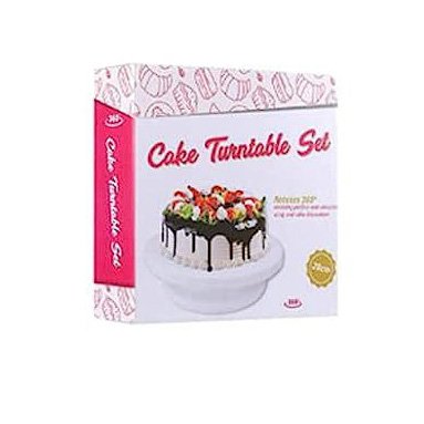 Custom 255pcs Pink Disposable Cake Turntable Set 12 inch Rotating Cake Dessert Stand for Baking and Decor