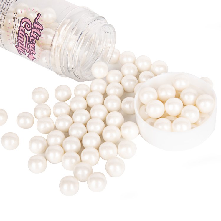 Edible White Sugar Pearls Baking Cake Sprinkles Cupcake Cake Topper Cookie Decorations