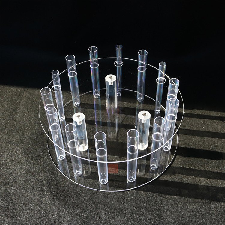 Gaojian New Wedding Party Centerpieces Acrylic Flower Cake Crown Cake Stand For Wedding Birthday Baby Shower Party Decorations
