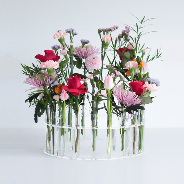 Gaojian New Wedding Party Centerpieces Acrylic Flower Cake Crown Cake Stand For Wedding Birthday Baby Shower Party Decorations