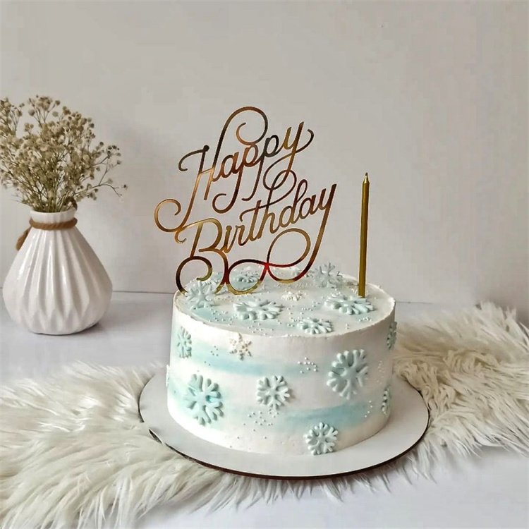 Happy birthday cake acrylic butterfly decoration cake acrylic decoration