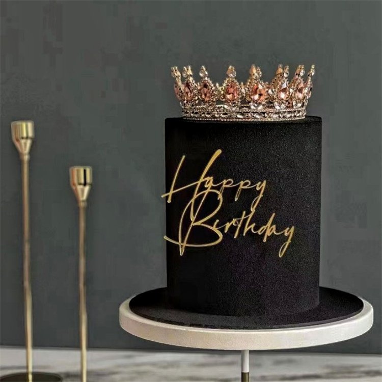 Happy birthday cake acrylic butterfly decoration cake acrylic decoration