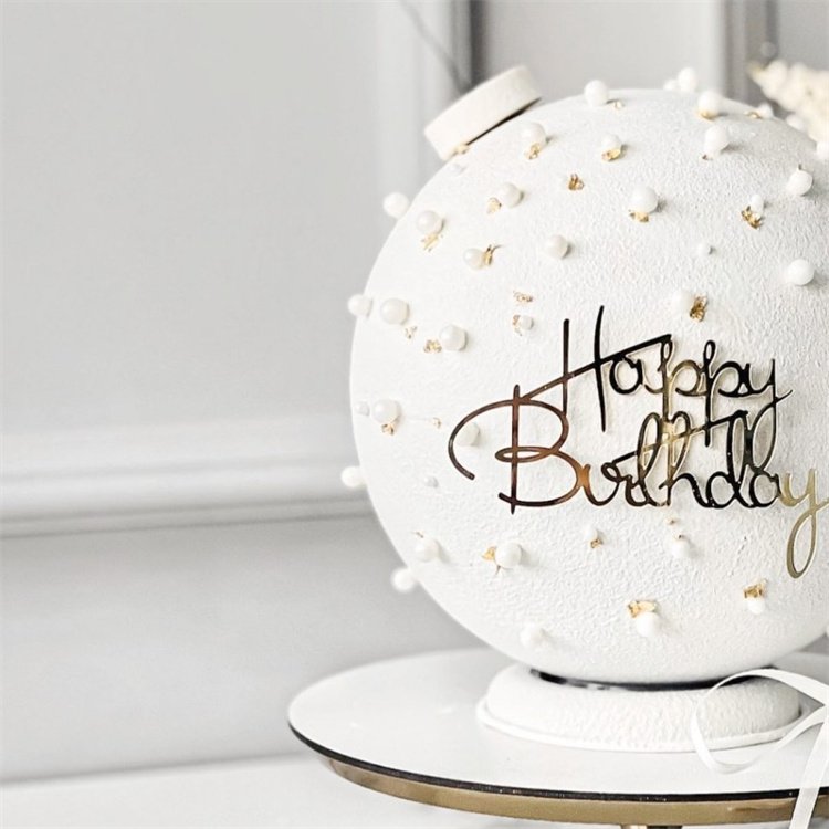 Happy birthday cake acrylic butterfly decoration cake acrylic decoration