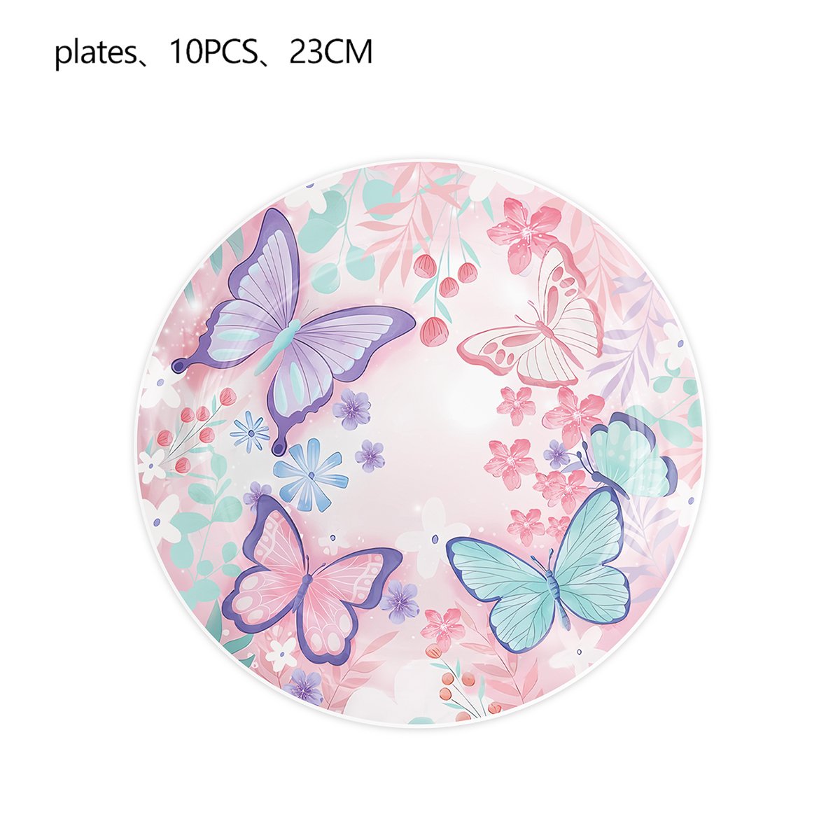 Butterfly Theme Birthday Party Decorations School College Home Events Baby Shower Disposable Tableware Set Party Supplies