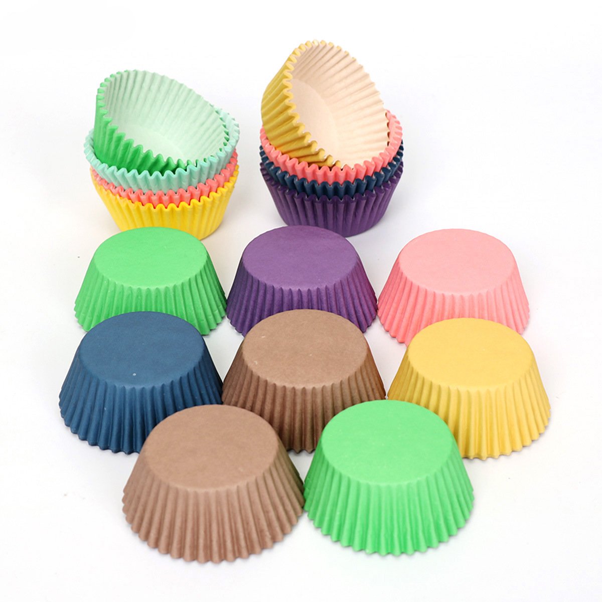 Wholesale 1000 pcs solid color oil-proof paper cake cups muffin cupcake liner cake accessories pastry tools muffin paper liners