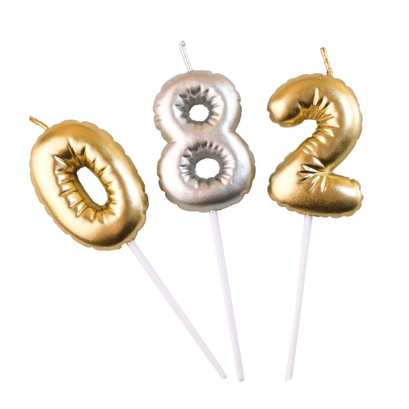 New Arrivals Animal Rabbit Duck Candles Gold Happy Birthday Candle For Cake Decorating Supplies