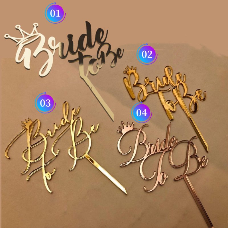 new arrival bride to be acrylic cake topper Valentine's Day Wedding party cake accessories Mr & Mrs cake Decoration supplies
