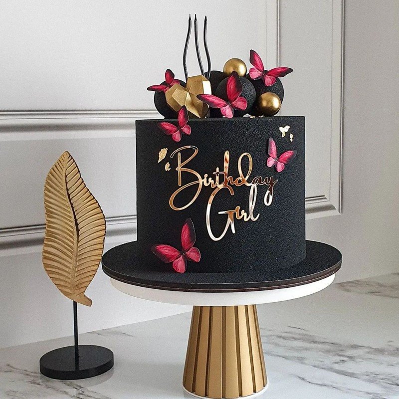 New hot selling Happy Birthday ins style girl or boy side Cake Topper Cake Decorating supplier