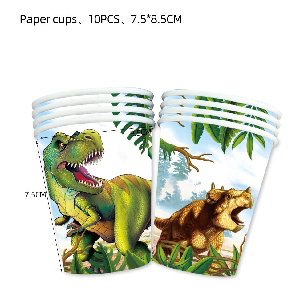 Dinosaur Birthday Party DecorationsBaby Shower Party Supplies Disposable Tableware Set Dinosaure Party Kit Paper Plate