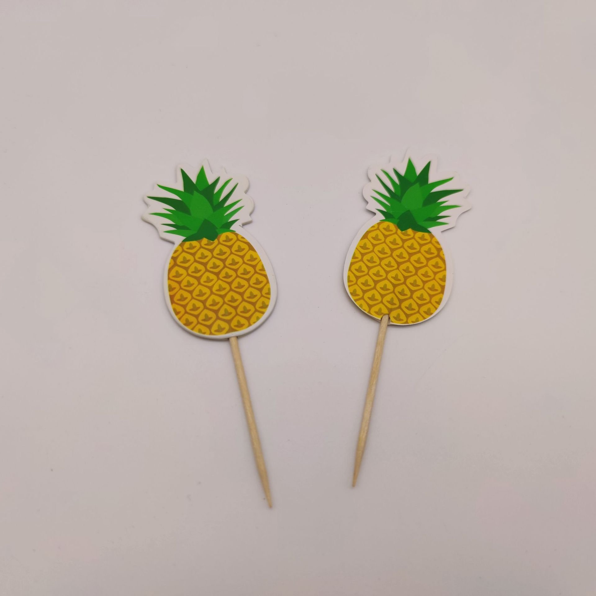 DAMAI Hawaiian Theme Summer Party Supplies Flamingo Pineapple Palm Leaf Paper Cake Decorating Supplies Cake Topper Decoration