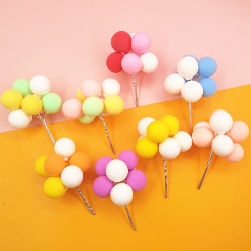 Hot selling foam balloon cake faux balls decor supplies items birthday cake topper for cake decoration