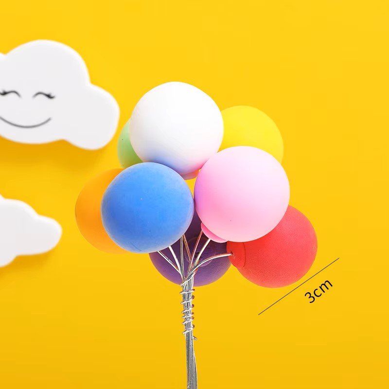 Hot selling foam balloon cake faux balls decor supplies items birthday cake topper for cake decoration