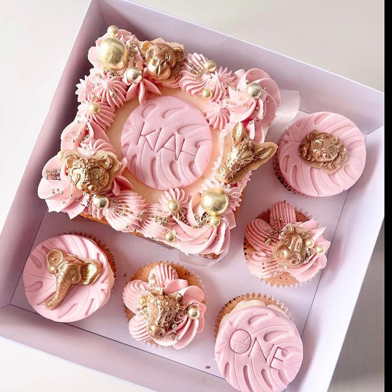 Valentine's Day Birthday Cake Box Packaging 5 Capsules/8 Pieces Dessert Muffin Cupcake Packaging Box