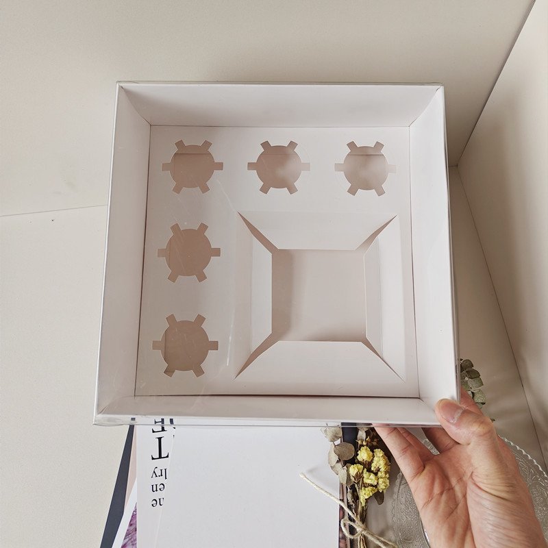 Valentine's Day Birthday Cake Box Packaging 5 Capsules/8 Pieces Dessert Muffin Cupcake Packaging Box