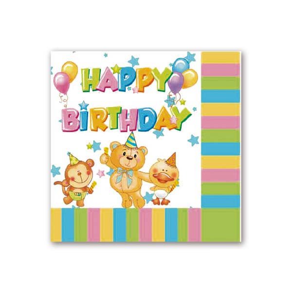 Top Grade Disposable happy birthday Tableware Set Cups Napkins Straws Party Supplies Set Cake Plate Paper