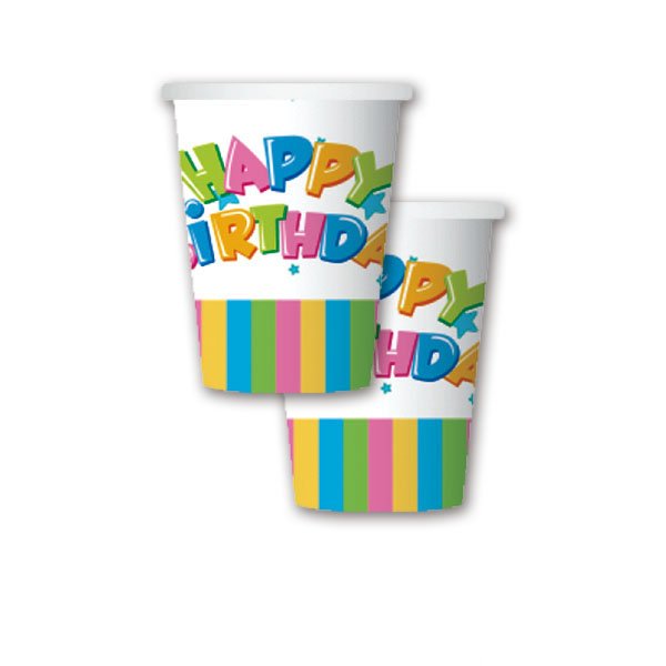 Top Grade Disposable happy birthday Tableware Set Cups Napkins Straws Party Supplies Set Cake Plate Paper