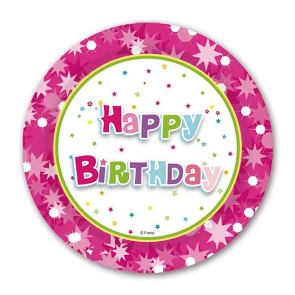 Top Grade Disposable happy birthday Tableware Set Cups Napkins Straws Party Supplies Set Cake Plate Paper