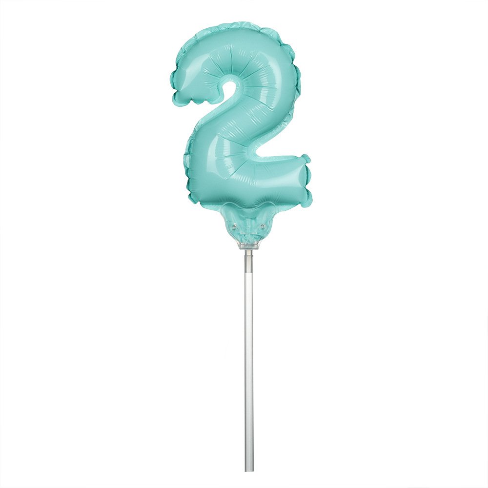 Trending mini 6 inch happy birthday rose gold cake topper cake foil balloons number