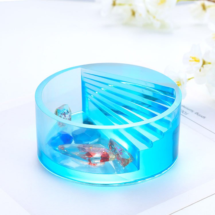 YS DIY Big Trapezium Plant Pot Mold Silicone Cube Cylinder Planter Storage Box Silicone Flower Pot Pen Holder Candle Mould Tools