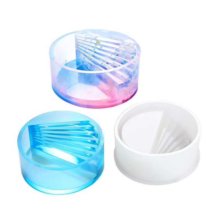 YS DIY Big Trapezium Plant Pot Mold Silicone Cube Cylinder Planter Storage Box Silicone Flower Pot Pen Holder Candle Mould Tools