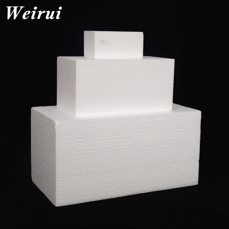 Foam Cake Embryo Model Prosthesis Embryo Frosting Cream Pasting Practice Mold Popular Cuboid Baking Abrasives