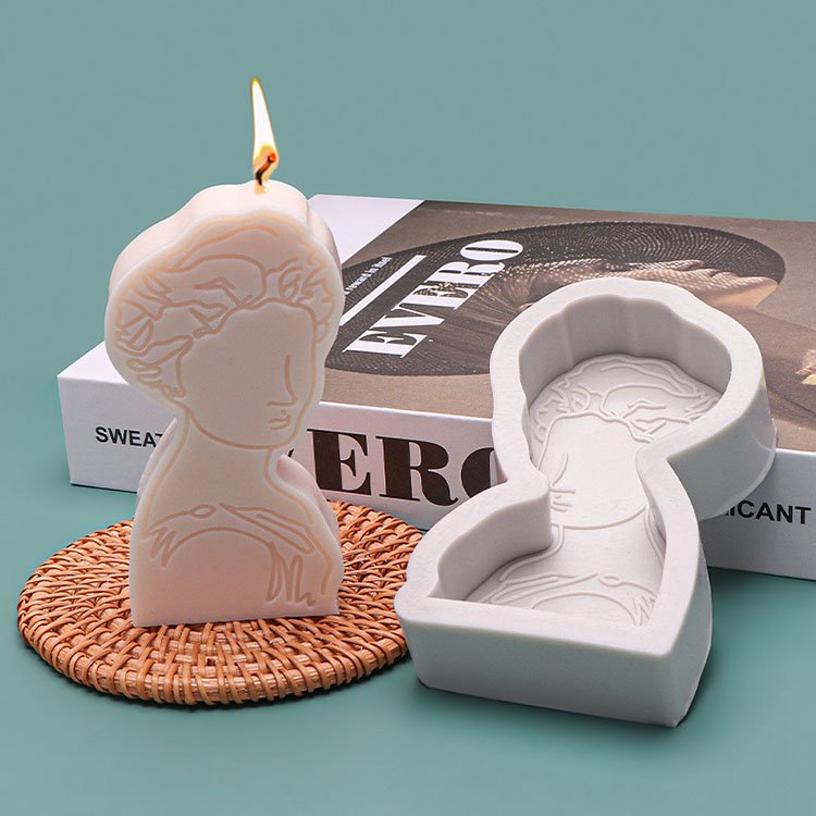 YS DIY 3D Portrait European Athenian Character Mold Silicone Cake Aromatherapy Portrait Gypsum Candle Plaster Mould Making Tools