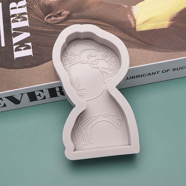 YS DIY 3D Portrait European Athenian Character Mold Silicone Cake Aromatherapy Portrait Gypsum Candle Plaster Mould Making Tools