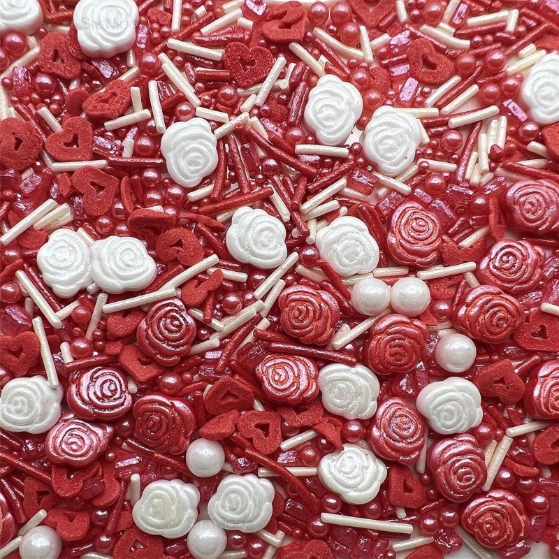 Valentine's Day sprinkles rose sprinkles cake decoration supply cartoon love shape sprinkles