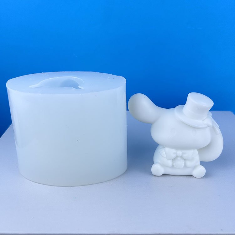 YS 3D Cartoon Animal Gypsum Silicone Mold DIY Kulomi Yugui Dog Cat Aromatherapy Candle Aromatherapy Painted Doll Girl Gift Tools